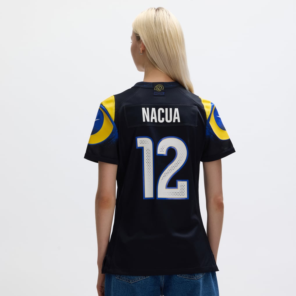 Women's Los Angeles Rams Puka Nacua Dark Blue Rivalries Collection Game Jersey