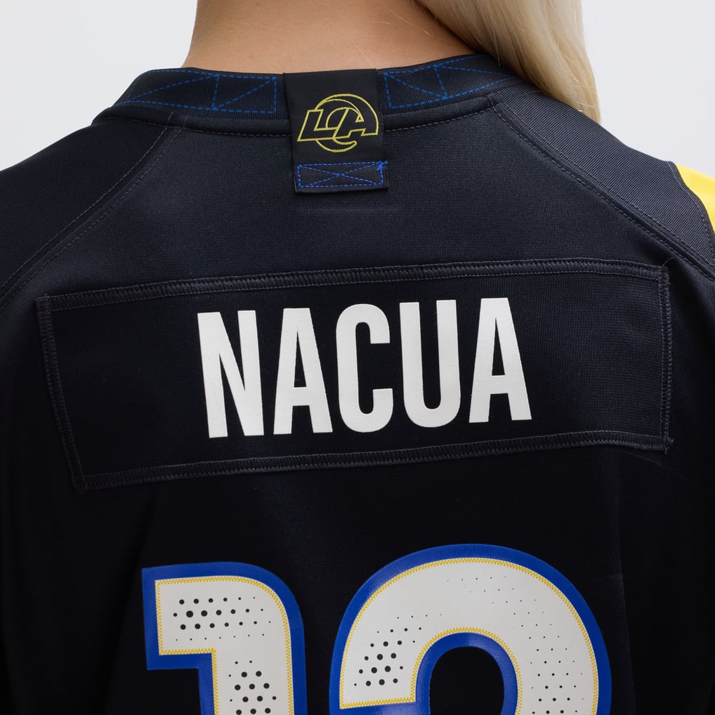 Women's Los Angeles Rams Puka Nacua Dark Blue Rivalries Collection Game Jersey