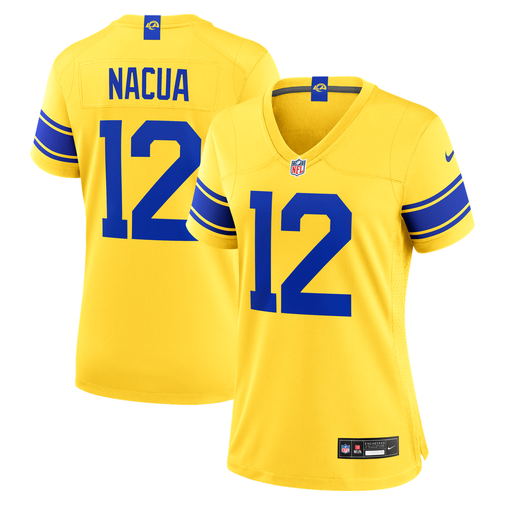 Women's Los Angeles Rams Puka Nacua Classic Sol Game Jersey