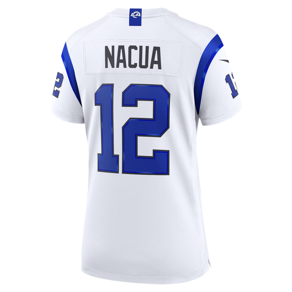 Women's Los Angeles Rams Puka Nacua Fearsome White Game Jersey