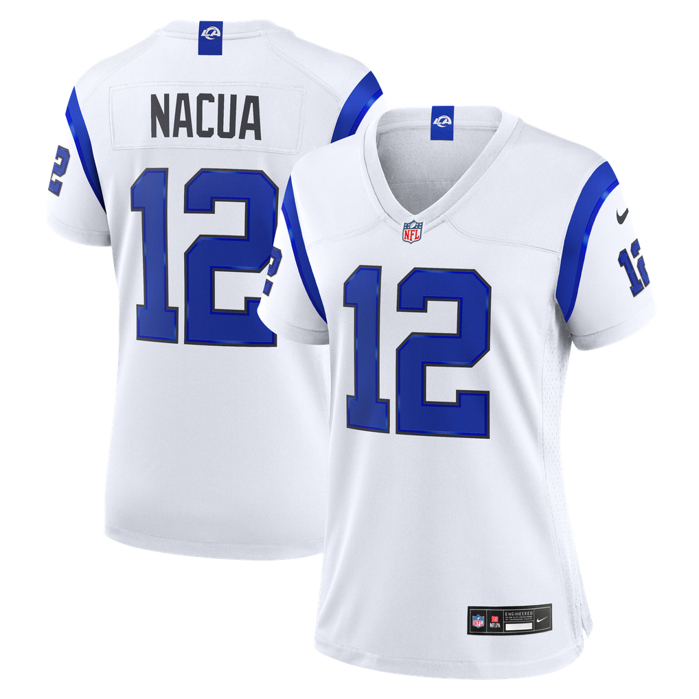 Women's Los Angeles Rams Puka Nacua Fearsome White Game Jersey