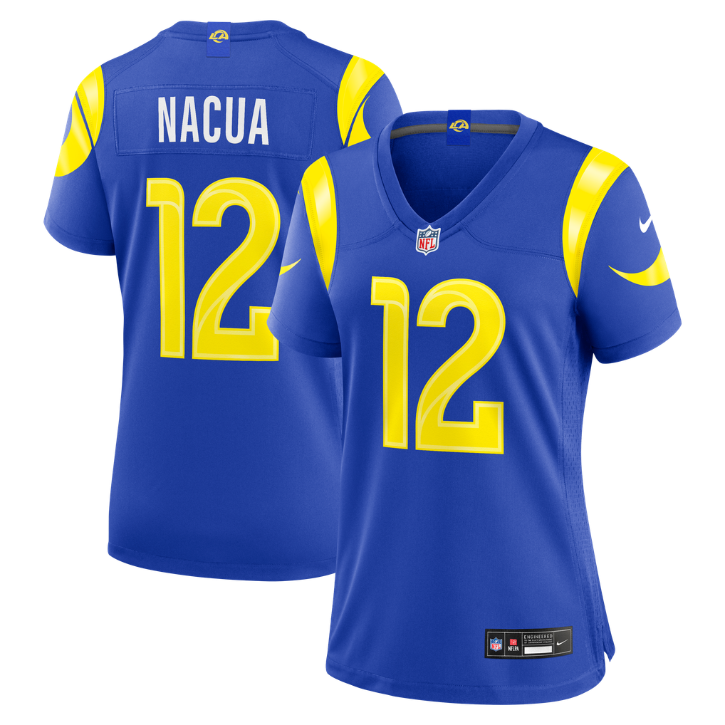Women's Los Angeles Rams Puka Nacua Royal Game Jersey