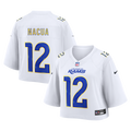 Women's Los Angeles Rams Puka Nacua White Cropped Fashion Game Jersey