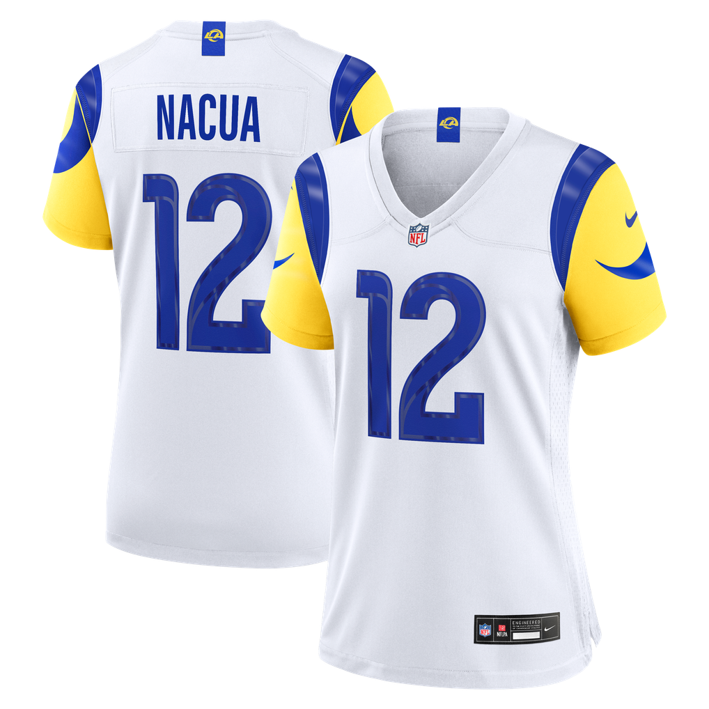 Women's Los Angeles Rams Puka Nacua White Game Jersey
