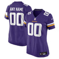 Women's Purple Minnesota Vikings Custom Game Jersey