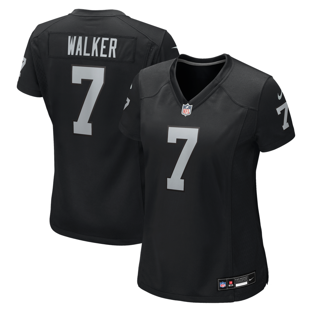 Women's Las Vegas Raiders Quay Walker Black Team Game Jersey