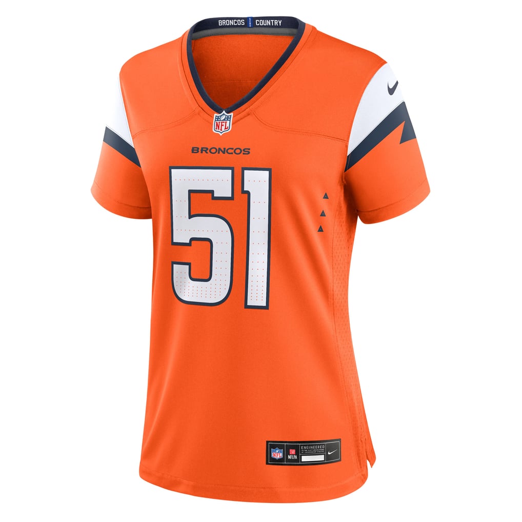 Women's Denver Broncos Que Robinson Orange Team Game Jersey