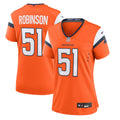 Women's Denver Broncos Que Robinson Orange Team Game Jersey