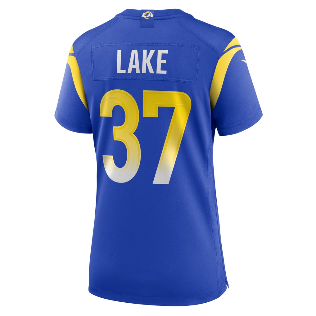 Women's Los Angeles Rams Quentin Lake Royal Game Player Jersey