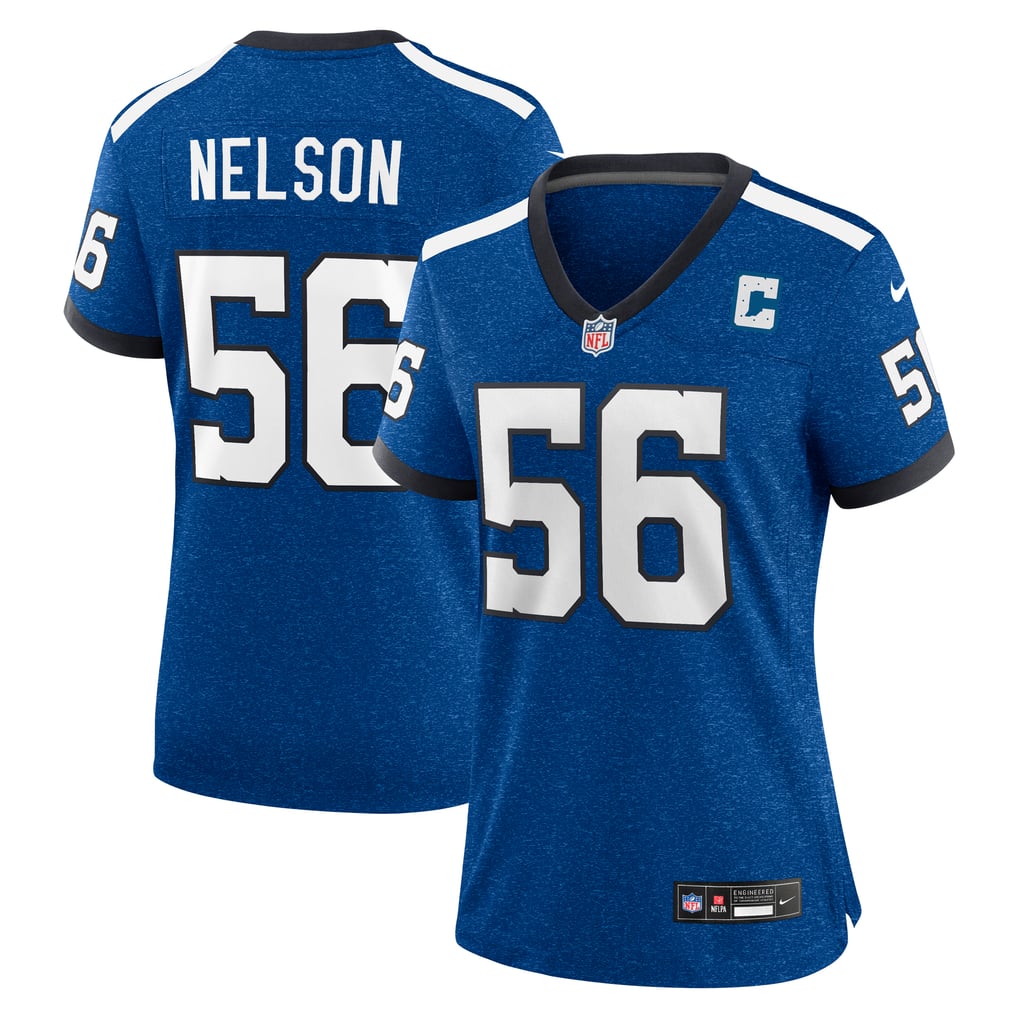 Women's Indianapolis Colts Quenton Nelson Royal Indiana Nights Alternate Game Jersey