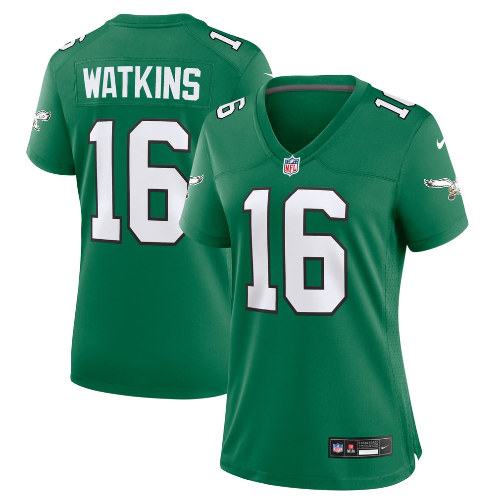 Women's Philadelphia Eagles Quez Watkins Kelly Green Alternate Game Jersey
