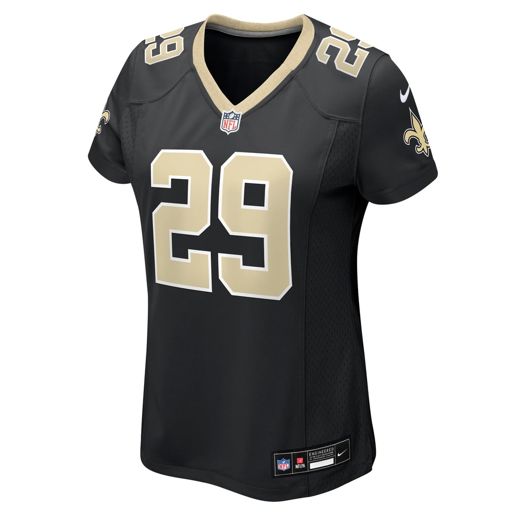 Women's New Orleans Saints Quincy Riley Black Team Game Jersey