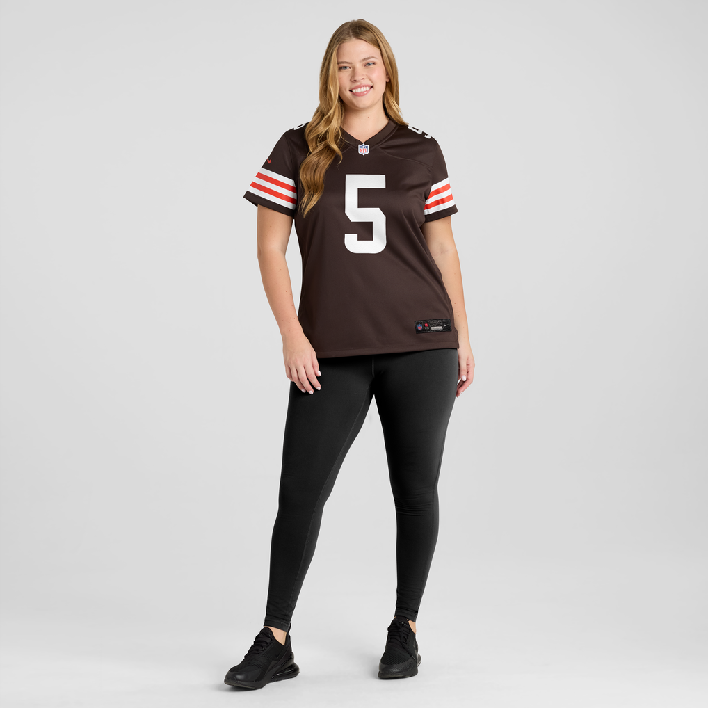 Women's Cleveland Browns Quincy Williams Brown Team Game Jersey