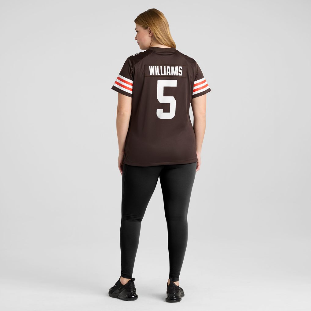 Women's Cleveland Browns Quincy Williams Brown Team Game Jersey