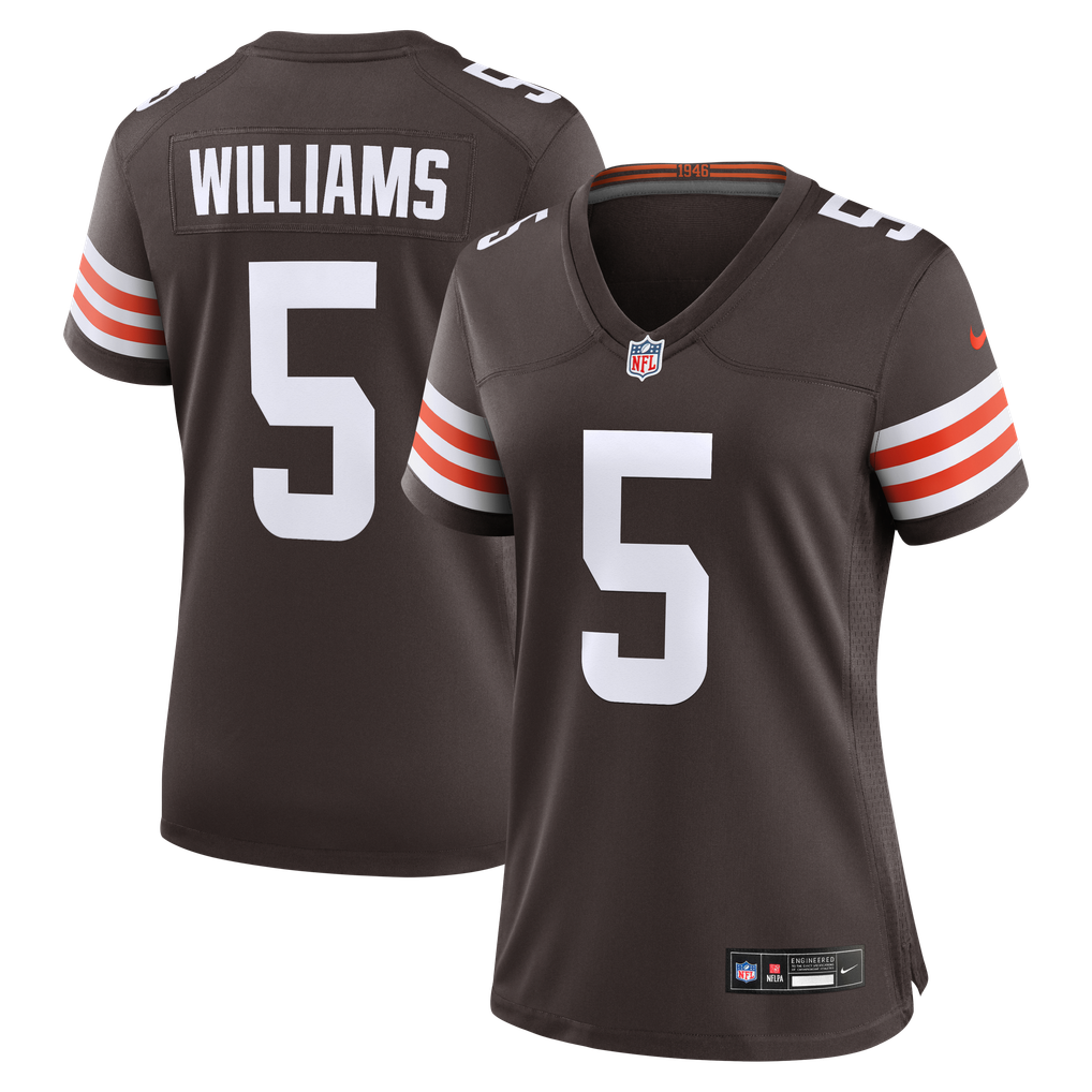 Women's Cleveland Browns Quincy Williams Brown Team Game Jersey