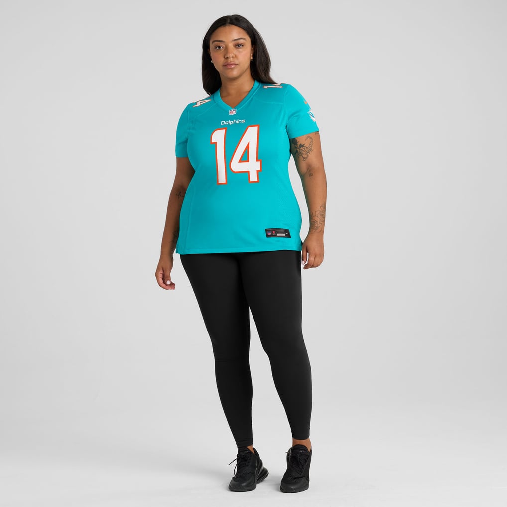 Women's Miami Dolphins Quinn Ewers Aqua Team Game Jersey