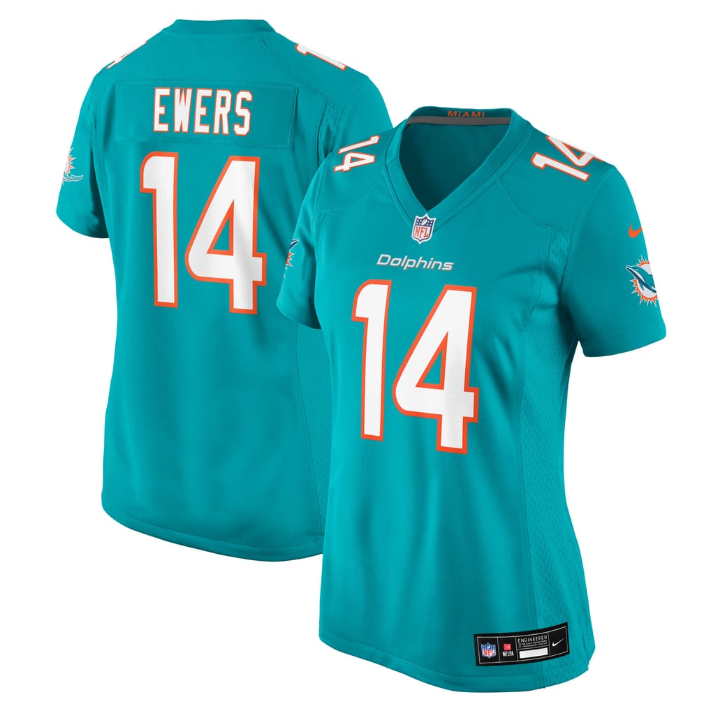 Women's Miami Dolphins Quinn Ewers Aqua Team Game Jersey