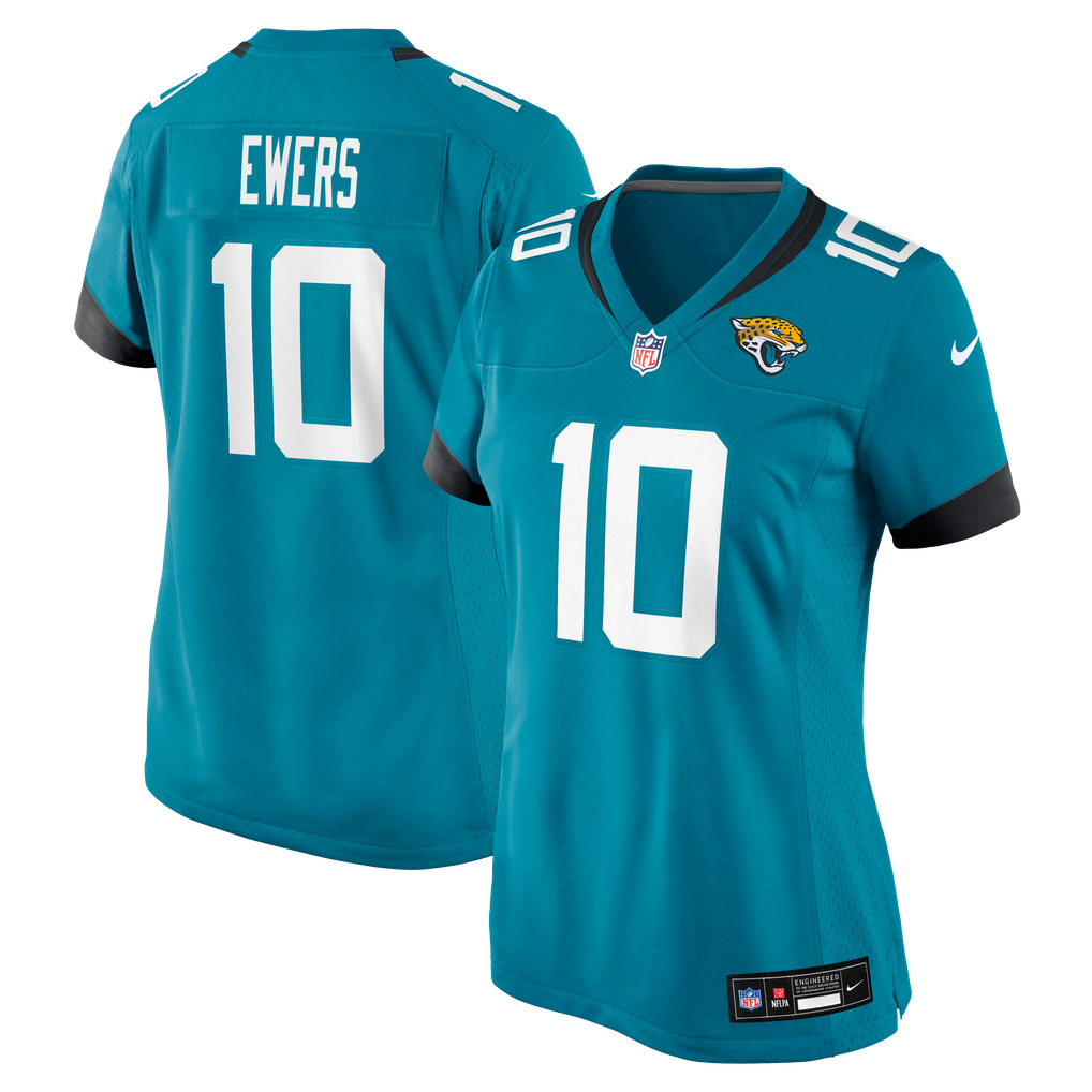 Women's Jacksonville Jaguars Quinn Ewers Teal Team Game Jersey