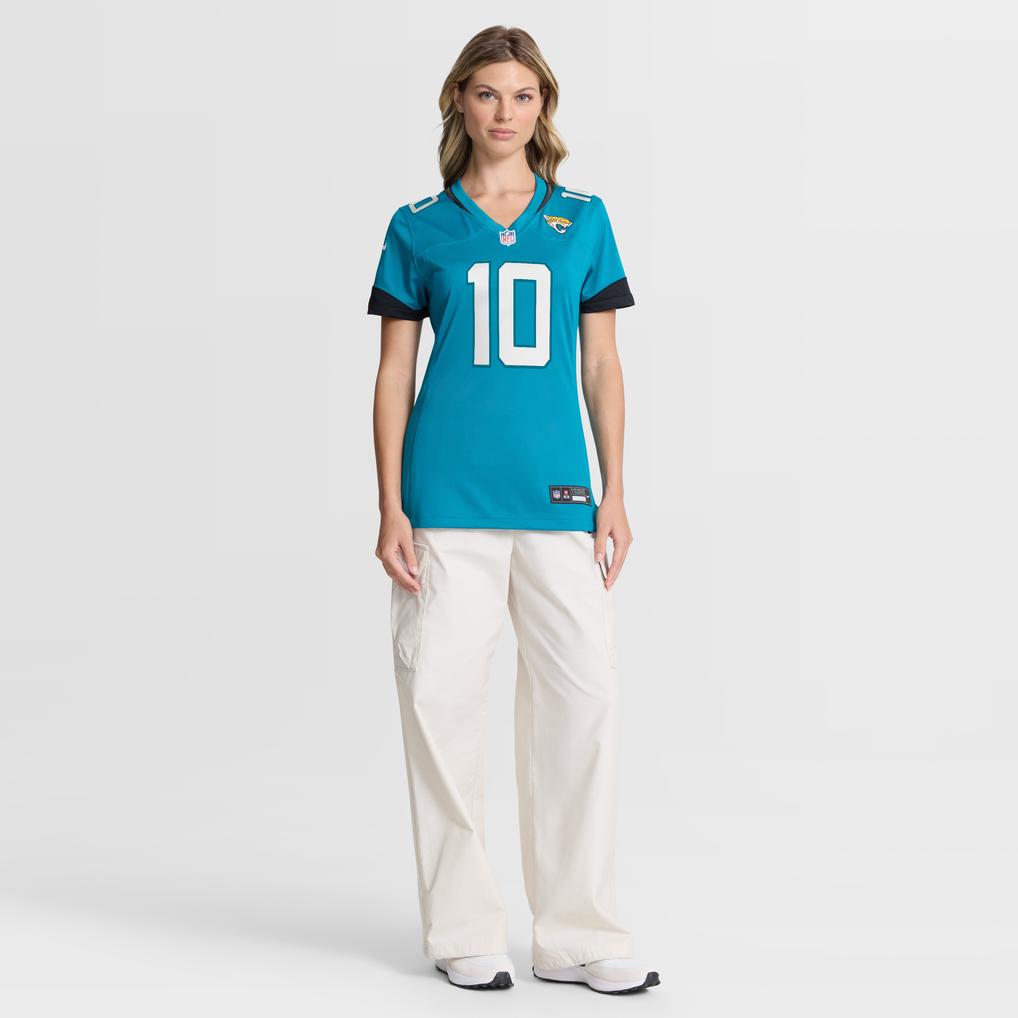 Women's Jacksonville Jaguars Quinn Ewers Teal Team Game Jersey
