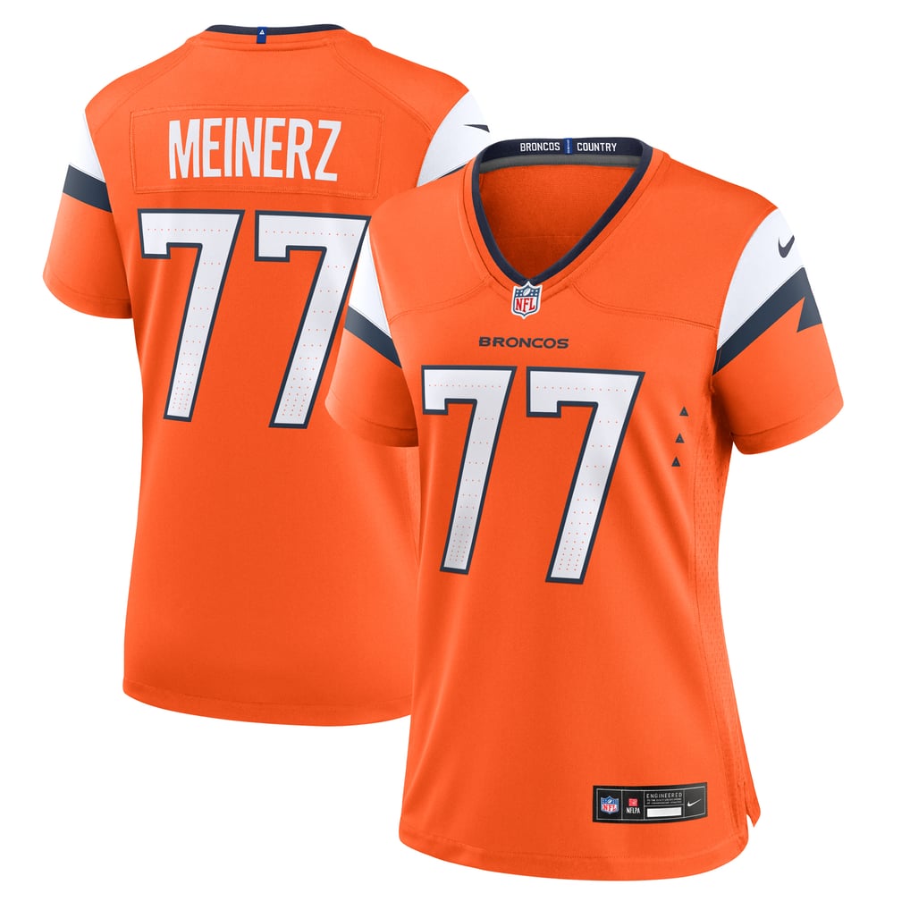 Women's Denver Broncos Quinn Meinerz Orange Team Game Jersey