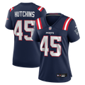 Women's New England Patriots Quintayvious Hutchins Navy Team Game Jersey