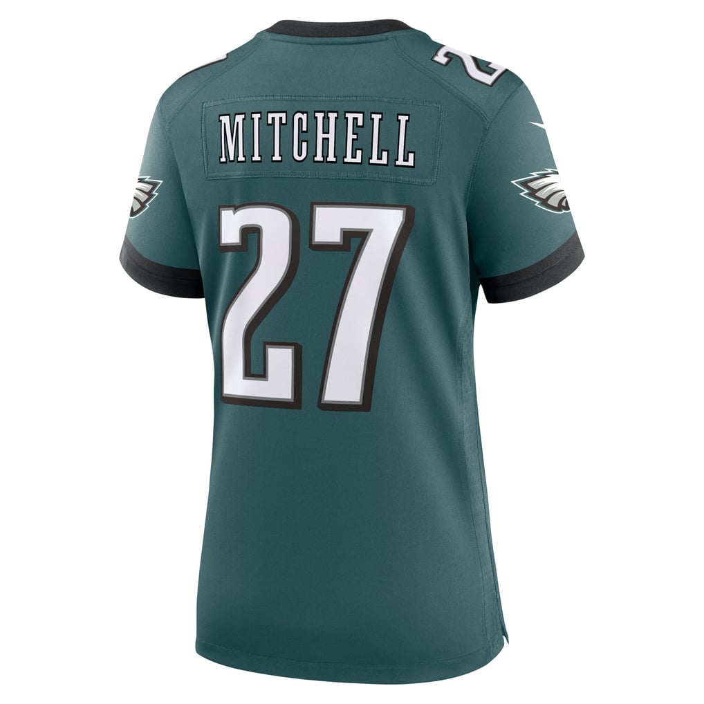 Women's Philadelphia Eagles Quinyon Mitchell Midnight Green Team Game Jersey