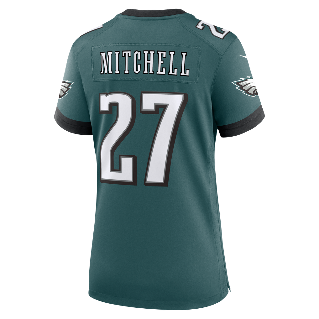 Women's Philadelphia Eagles Quinyon Mitchell Midnight Green Team Game Jersey