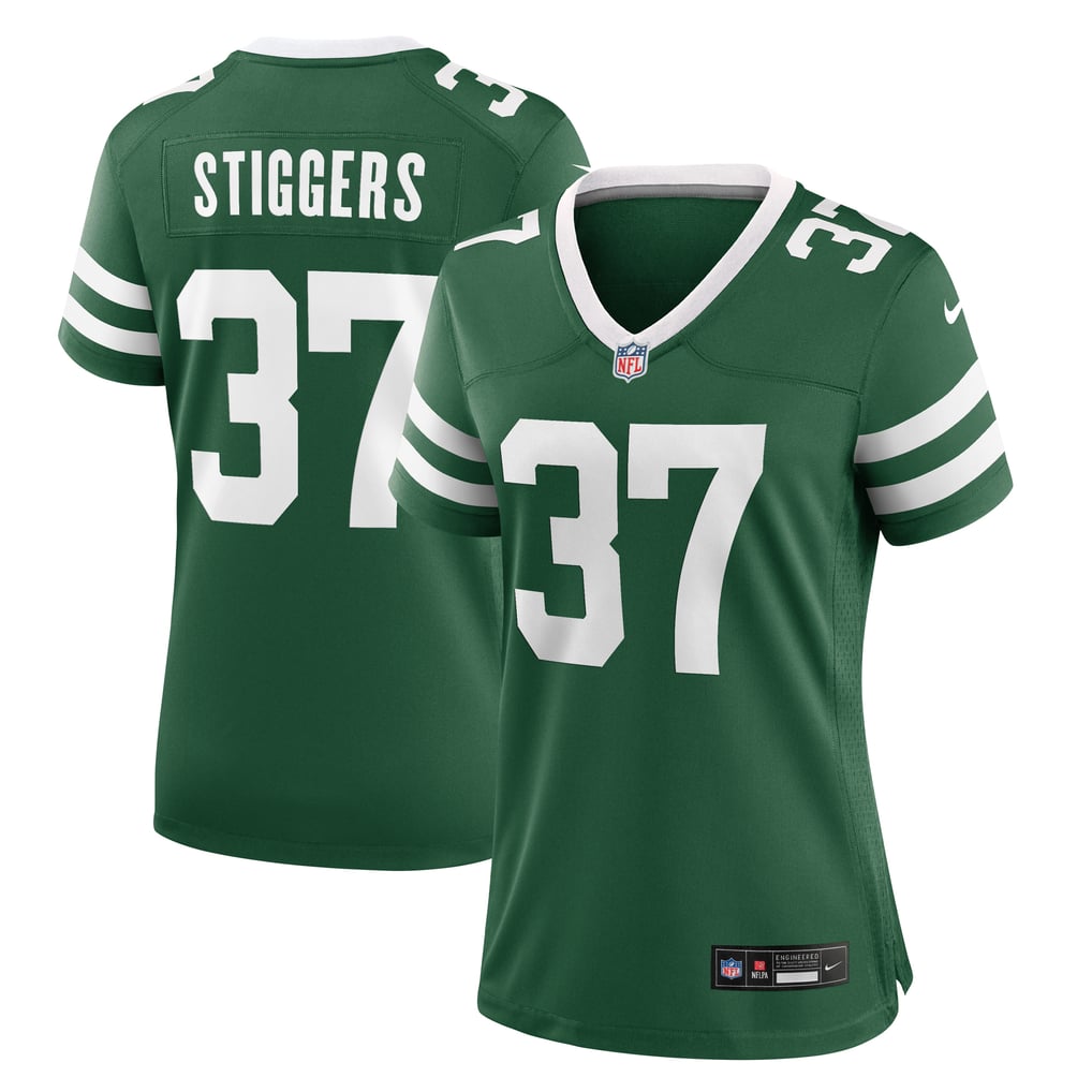 Women's New York Jets Qwan'tez Stiggers Legacy Green Game Jersey