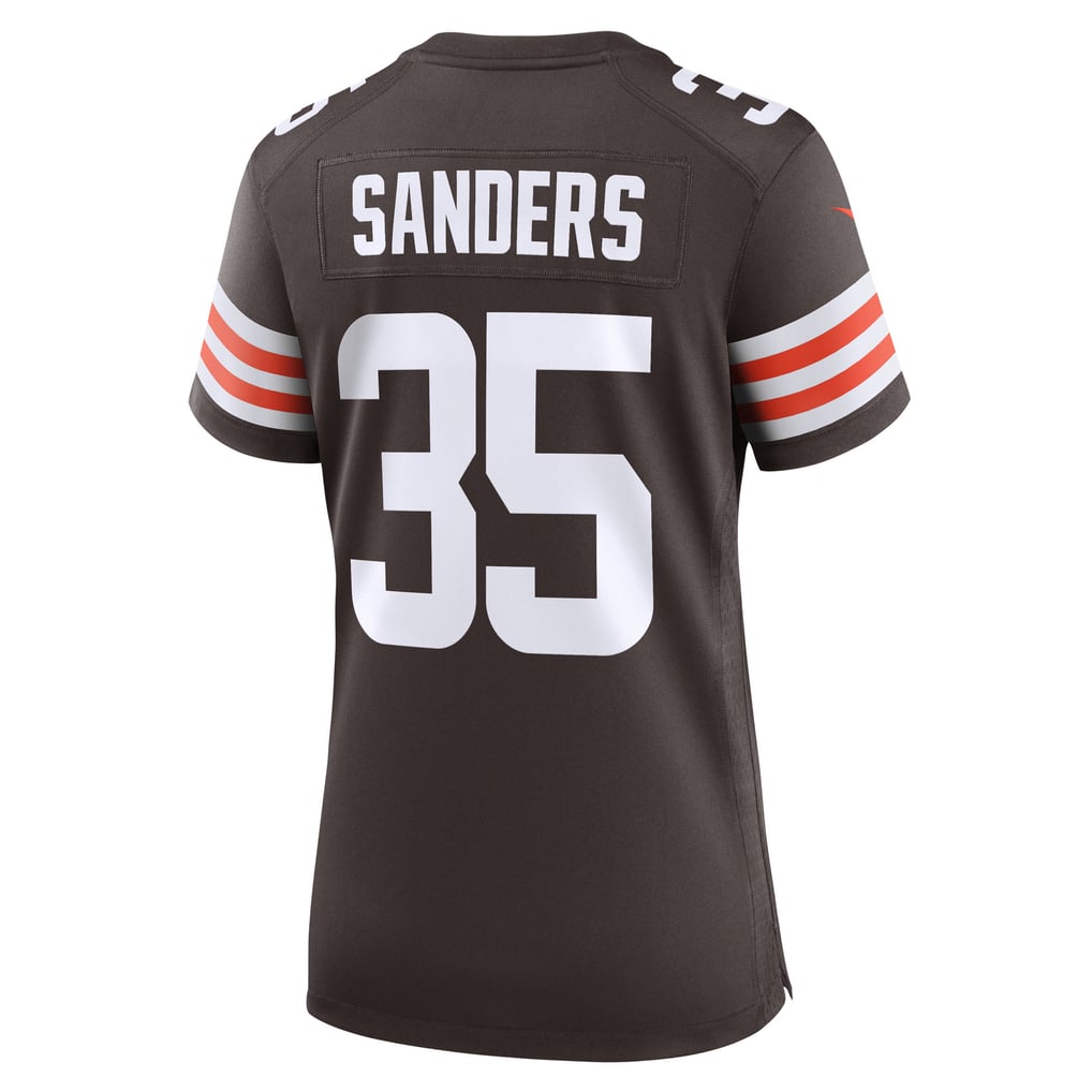 Women's Cleveland Browns Raheim Sanders Brown Team Game Jersey