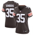 Women's Cleveland Browns Raheim Sanders Brown Team Game Jersey