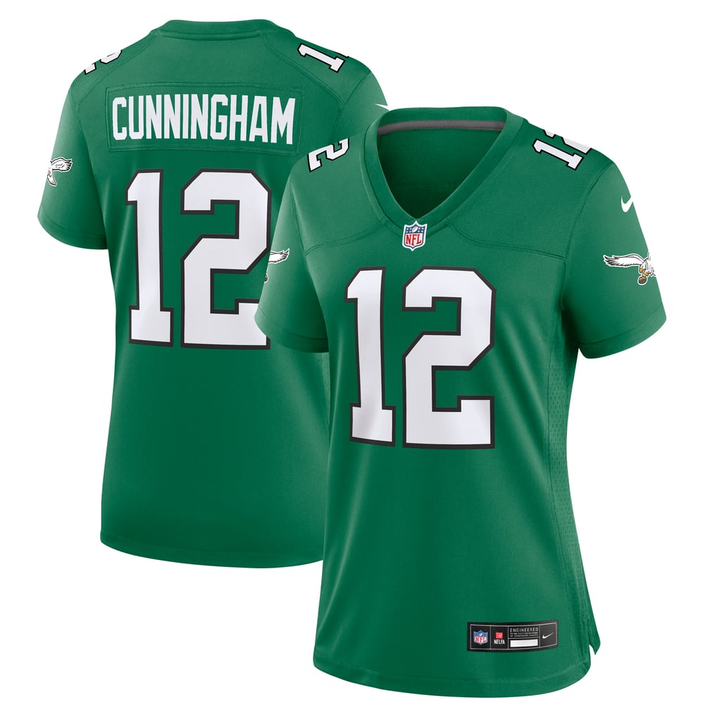Women's Philadelphia Eagles Randall Cunningham Kelly Green Alternate Game Jersey