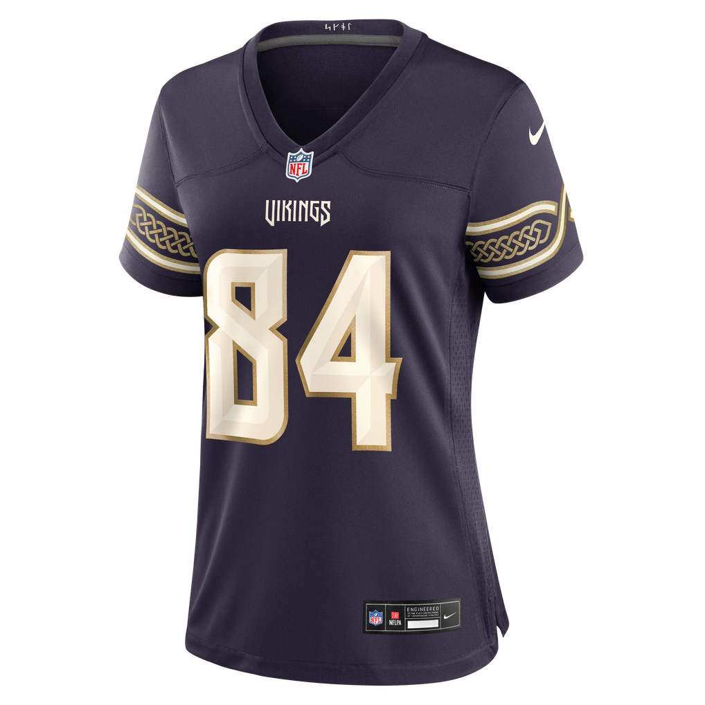 Women's Minnesota Vikings Randy Moss Purple 2026 Rivalries Collection Game Jersey