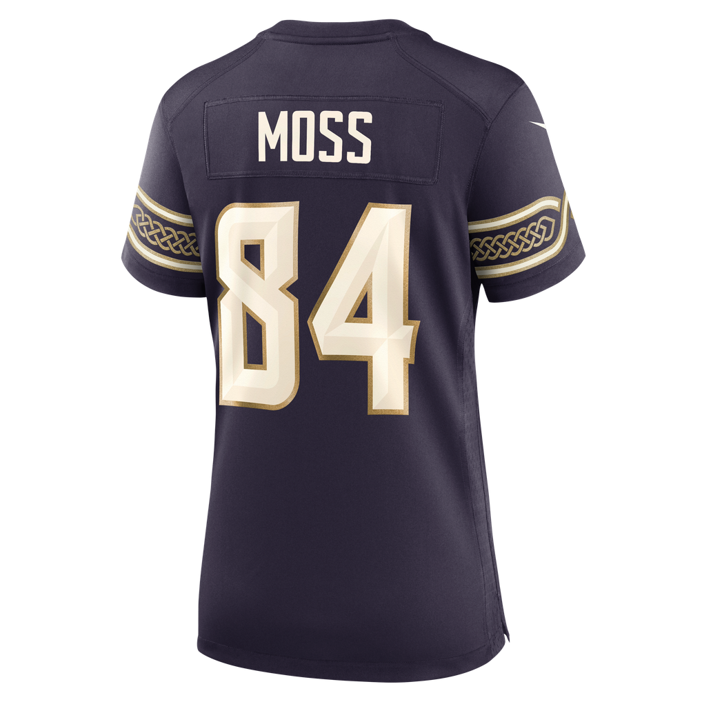 Women's Minnesota Vikings Randy Moss Purple 2026 Rivalries Collection Game Jersey