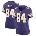 Women's Minnesota Vikings Randy Moss Purple Classic Retired Player Game Jersey