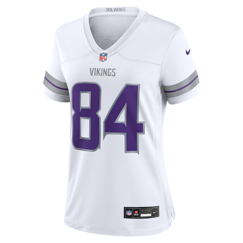 Women's Minnesota Vikings Randy Moss White Alternate Retired Player Game Jersey