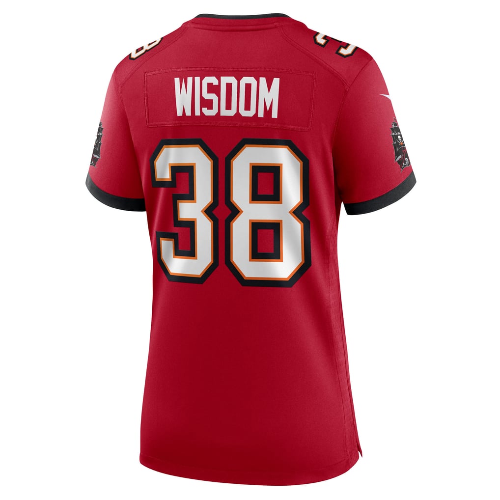 Women's Tampa Bay Buccaneers Rashad Wisdom Red Team Game Jersey