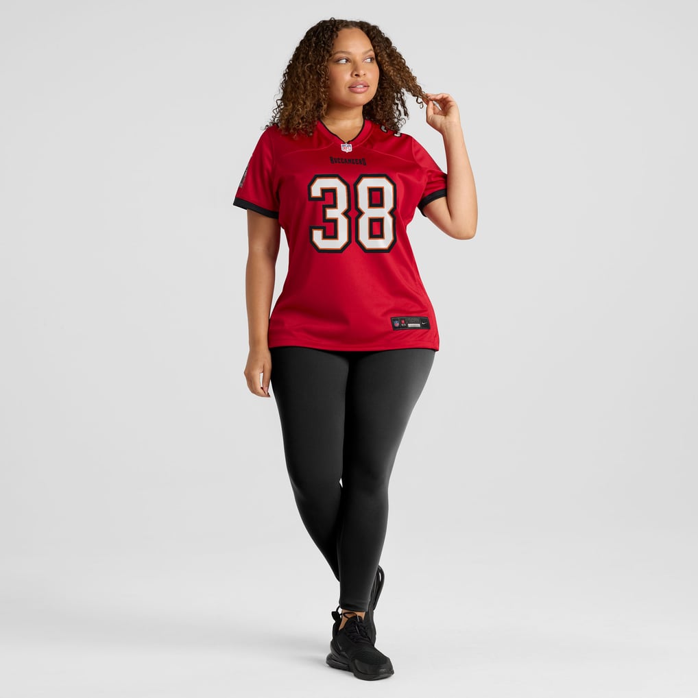 Women's Tampa Bay Buccaneers Rashad Wisdom Red Team Game Jersey