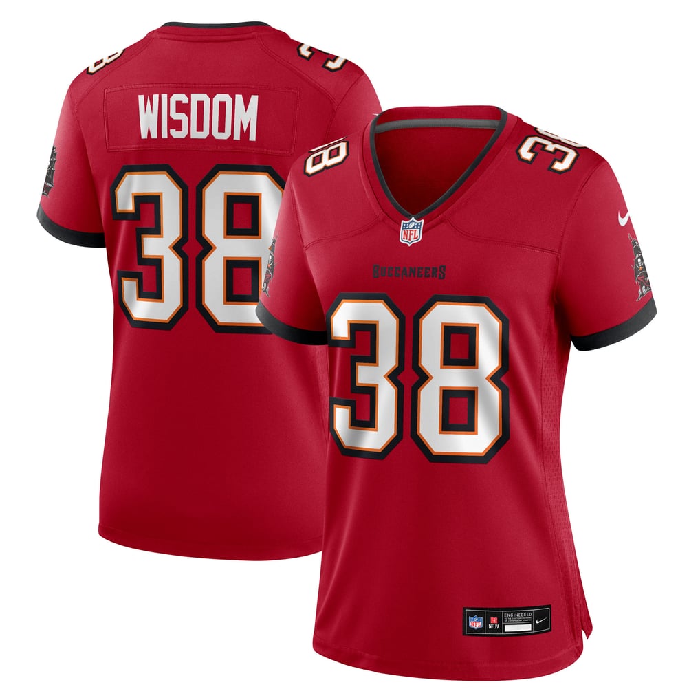 Women's Tampa Bay Buccaneers Rashad Wisdom Red Team Game Jersey