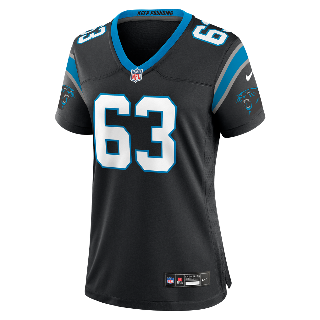Women's Carolina Panthers Rasheed Walker Black Team Game Jersey