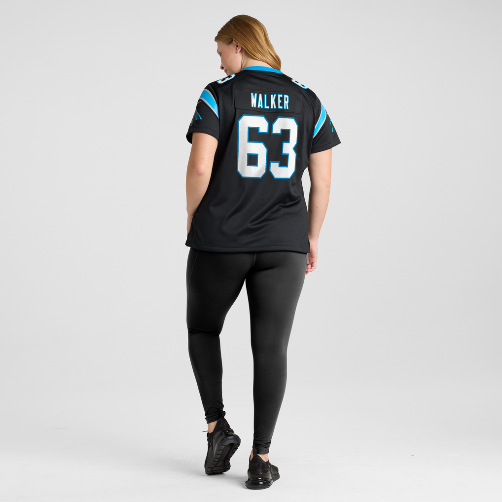 Women's Carolina Panthers Rasheed Walker Black Team Game Jersey