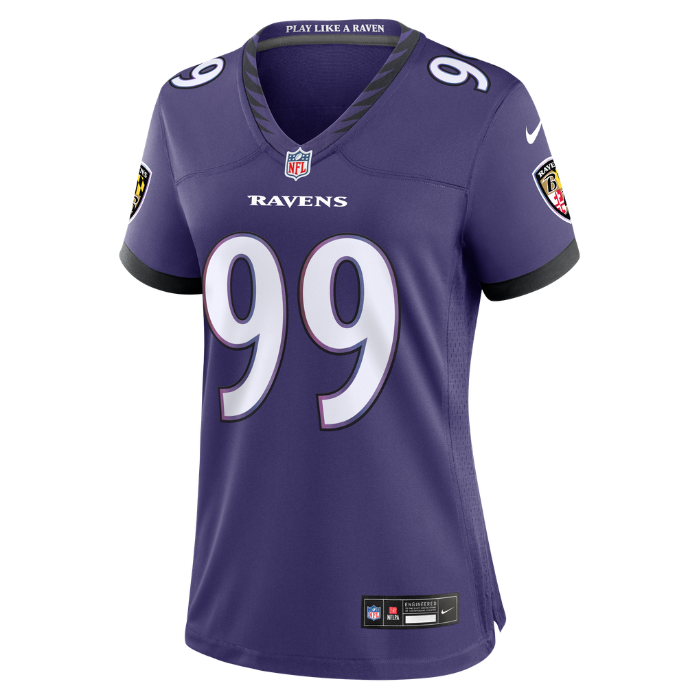 Women's Baltimore Ravens Rayshaun Benny Purple Team Game Jersey