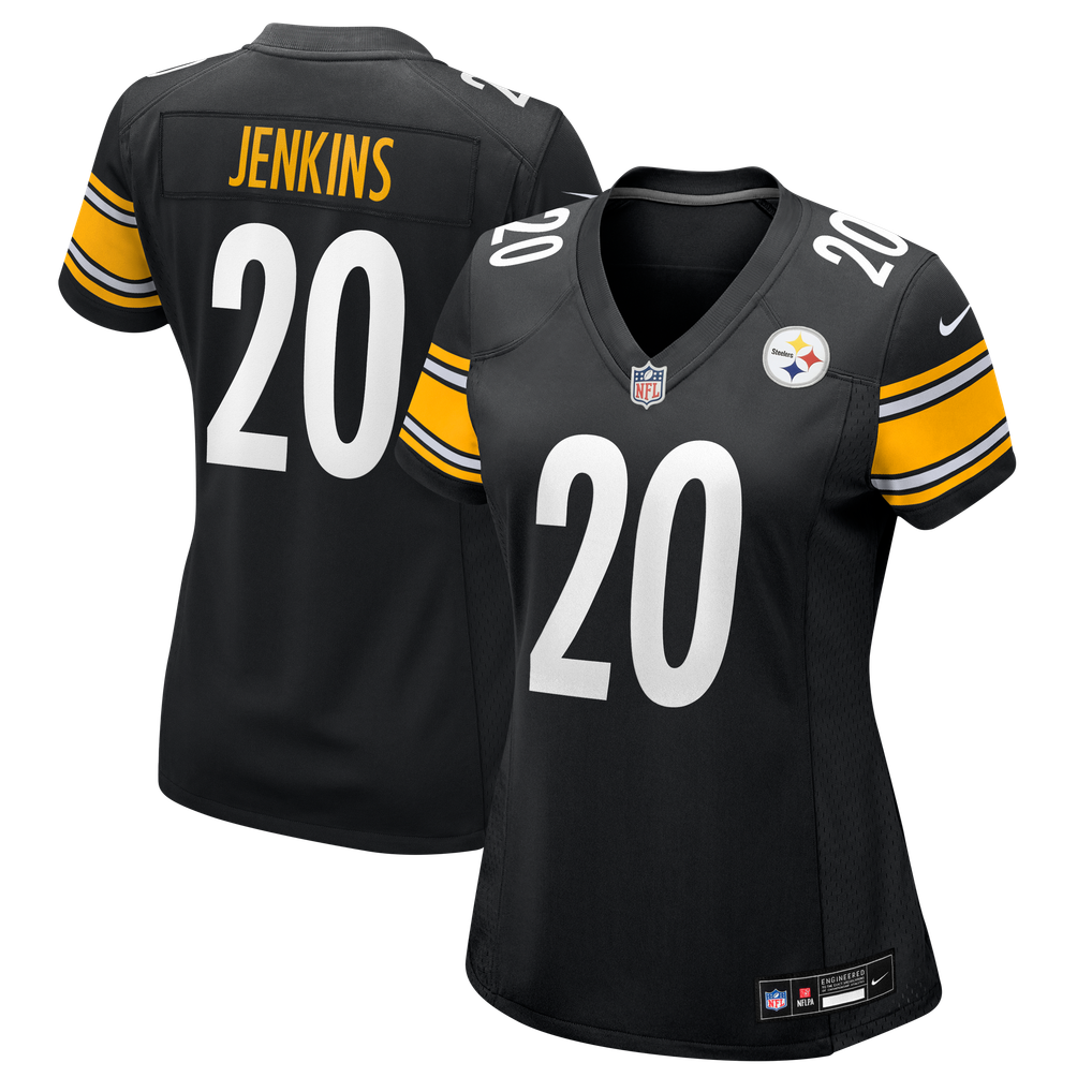 Women's Pittsburgh Steelers Rayshawn Jenkins Black Team Game Jersey