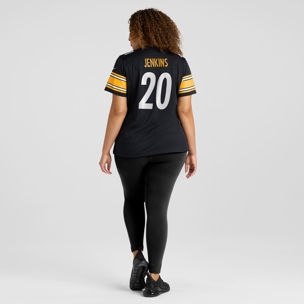 Women's Pittsburgh Steelers Rayshawn Jenkins Black Team Game Jersey