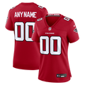 Women's Atlanta Falcons Red Custom Game Jersey