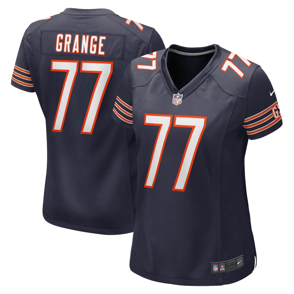 Women's Chicago Bears Red Grange Navy Retired Player Jersey
