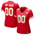 Women's Red Kansas City Chiefs Custom Game Jersey