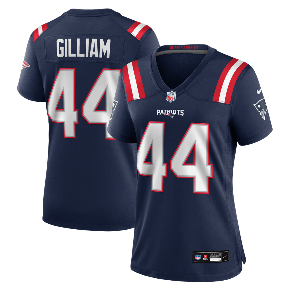 Women's New England Patriots Reggie Gilliam Navy Team Game Jersey