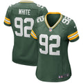 Women's Green Bay Packers Reggie White Green Game Retired Player Jersey
