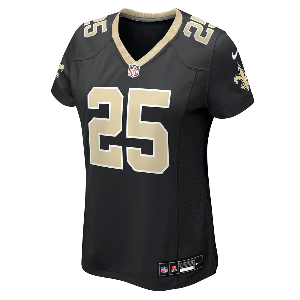 Women's New Orleans Saints Rejzohn Wright Black Team Game Jersey