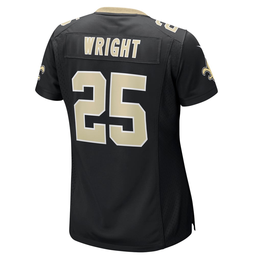 Women's New Orleans Saints Rejzohn Wright Black Team Game Jersey